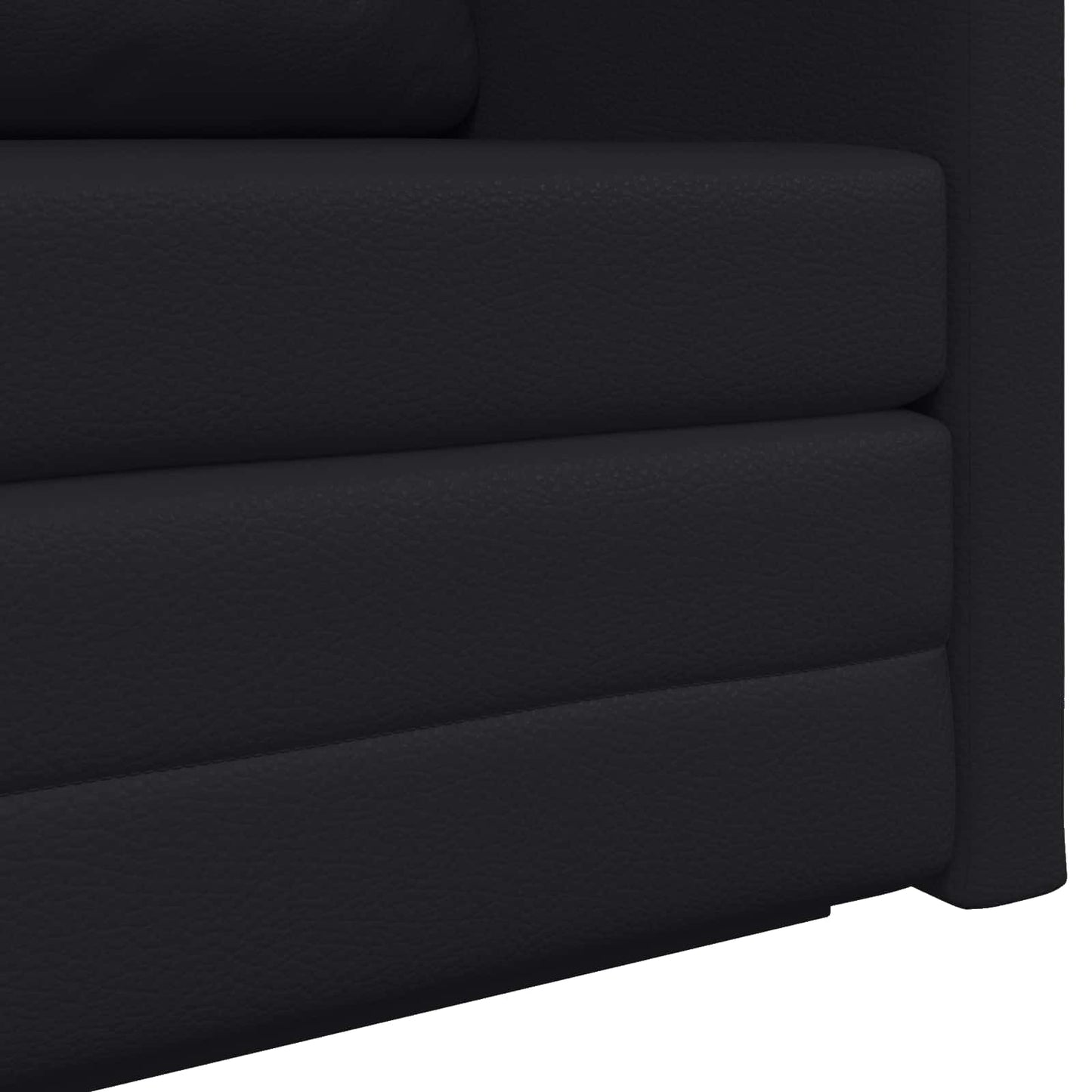 Sammenleggbar Sofa seng Svart 124 x 71 x 78 cm Kunstlær