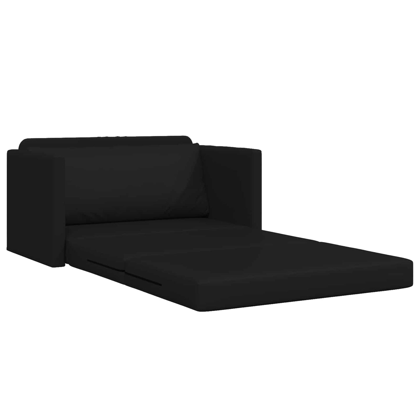 Sammenleggbar Sofa seng Svart 124 x 71 x 78 cm Kunstlær