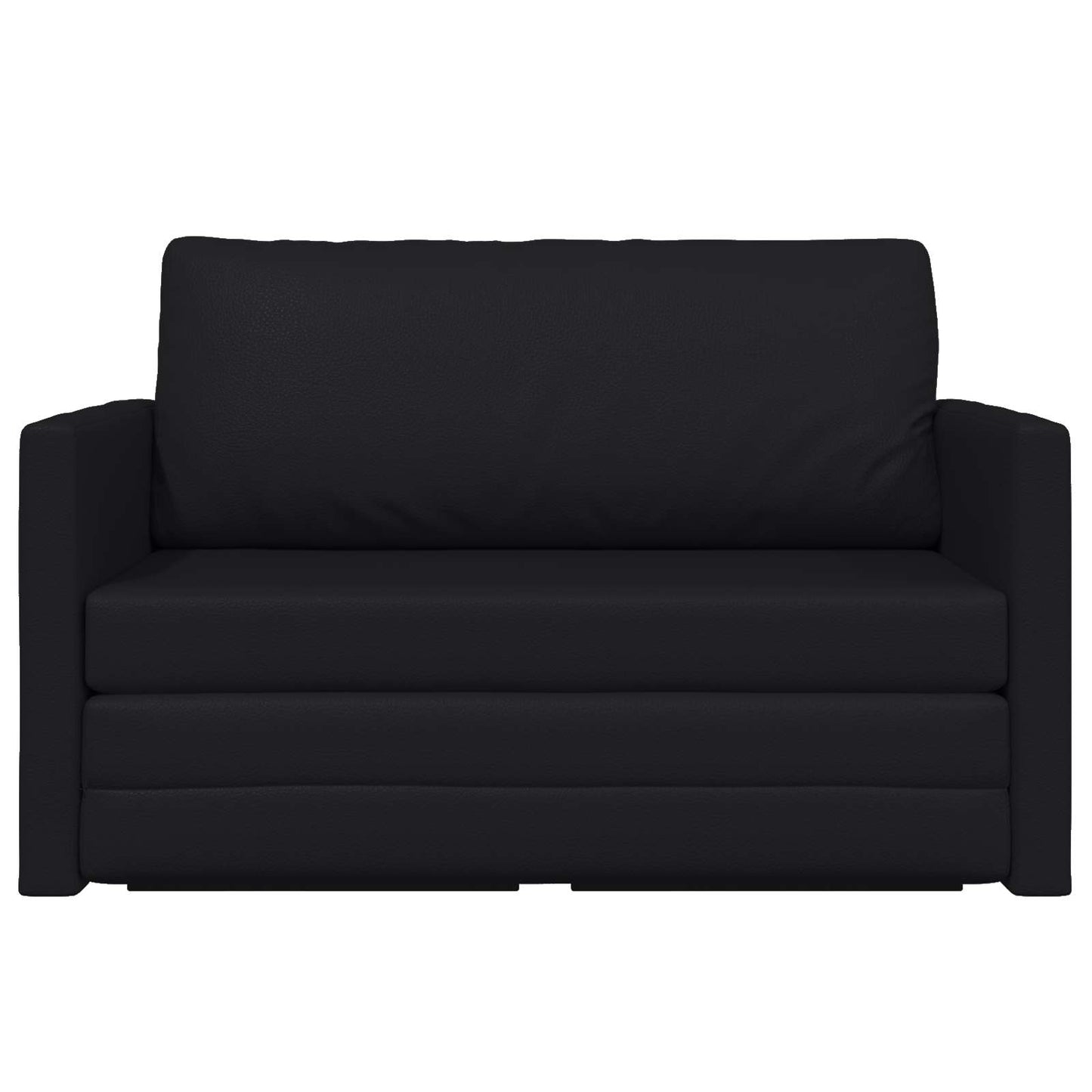Sammenleggbar Sofa seng Svart 124 x 71 x 78 cm Kunstlær