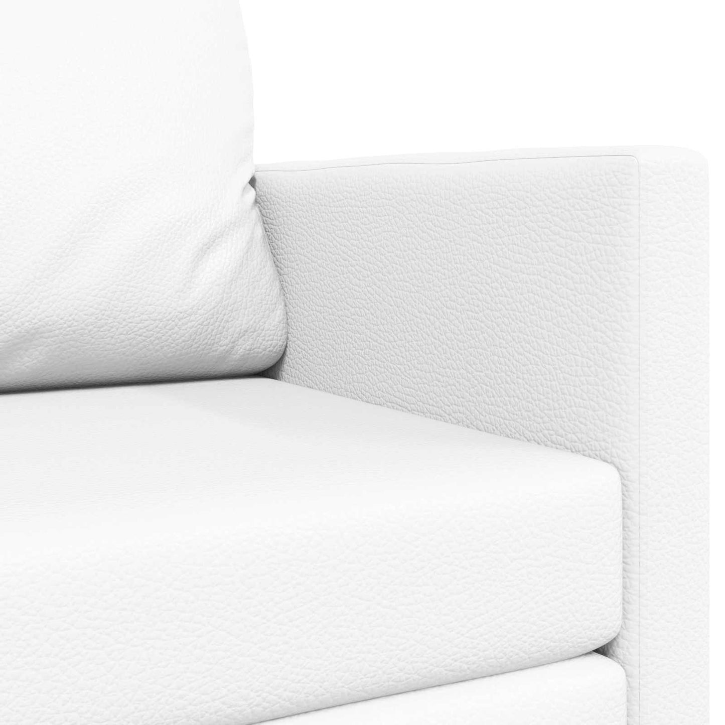 Sammenleggbar Sofa seng Hvit 124 x 71 x 78 cm Kunstlær
