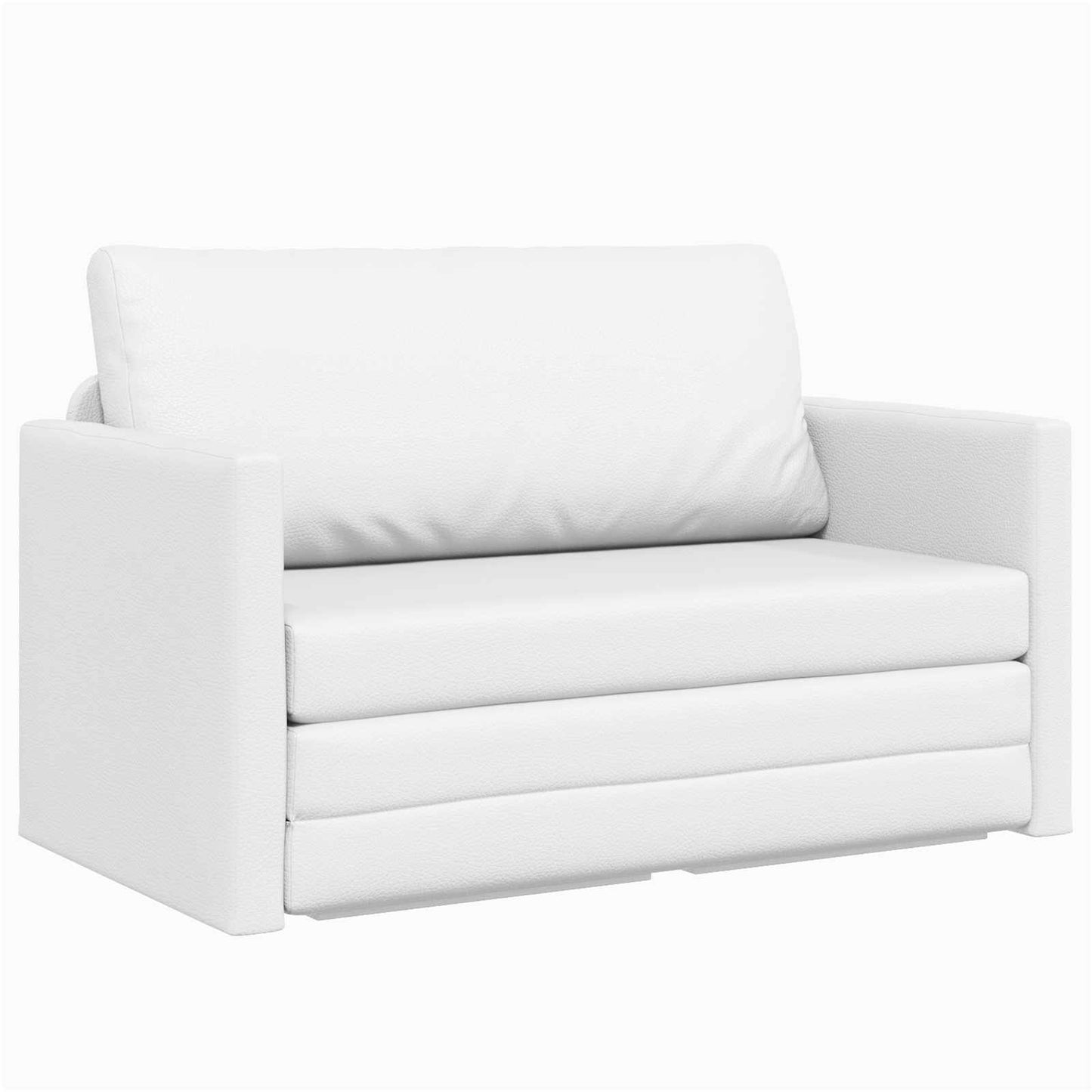 Sammenleggbar Sofa seng Hvit 124 x 71 x 78 cm Kunstlær