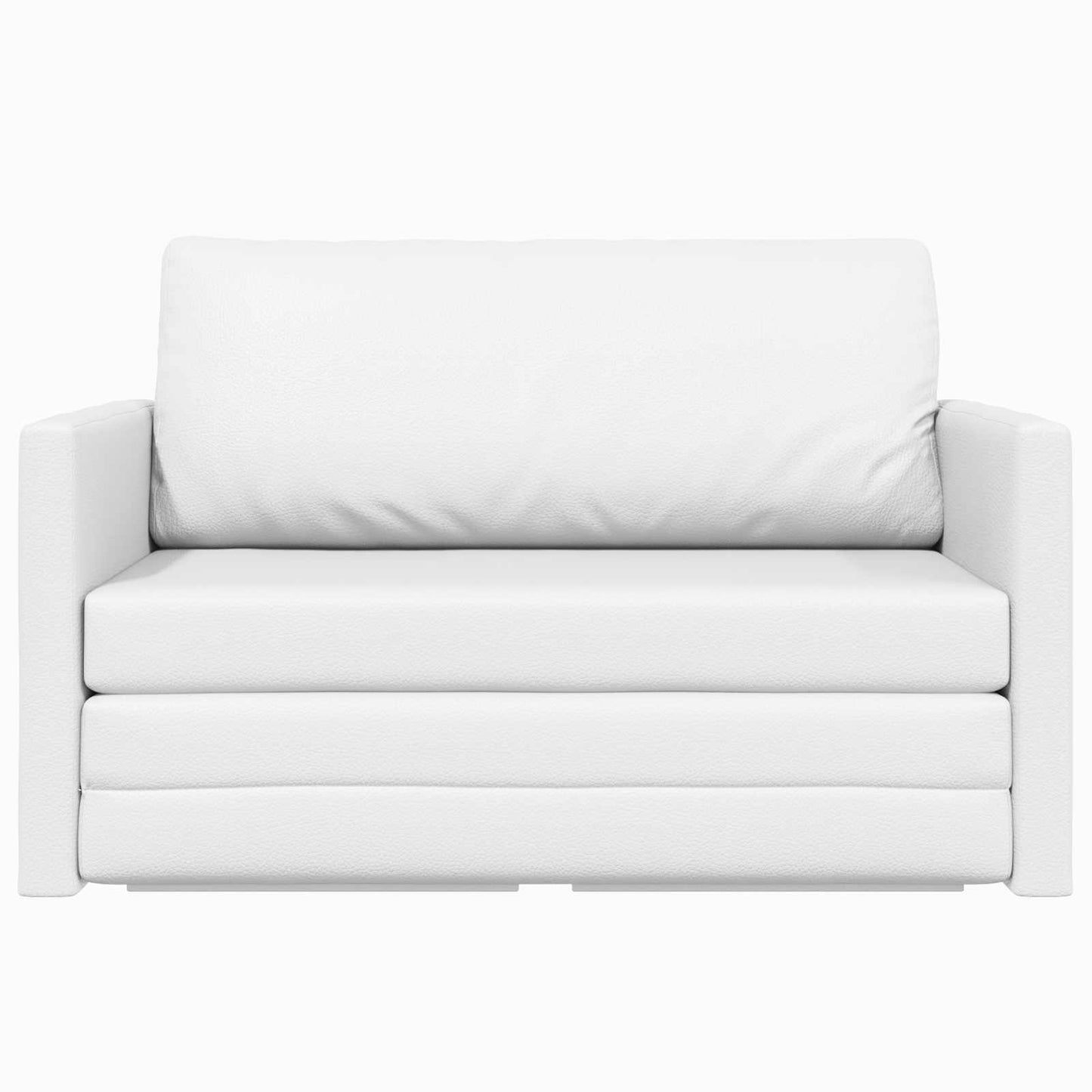 Sammenleggbar Sofa seng Hvit 124 x 71 x 78 cm Kunstlær