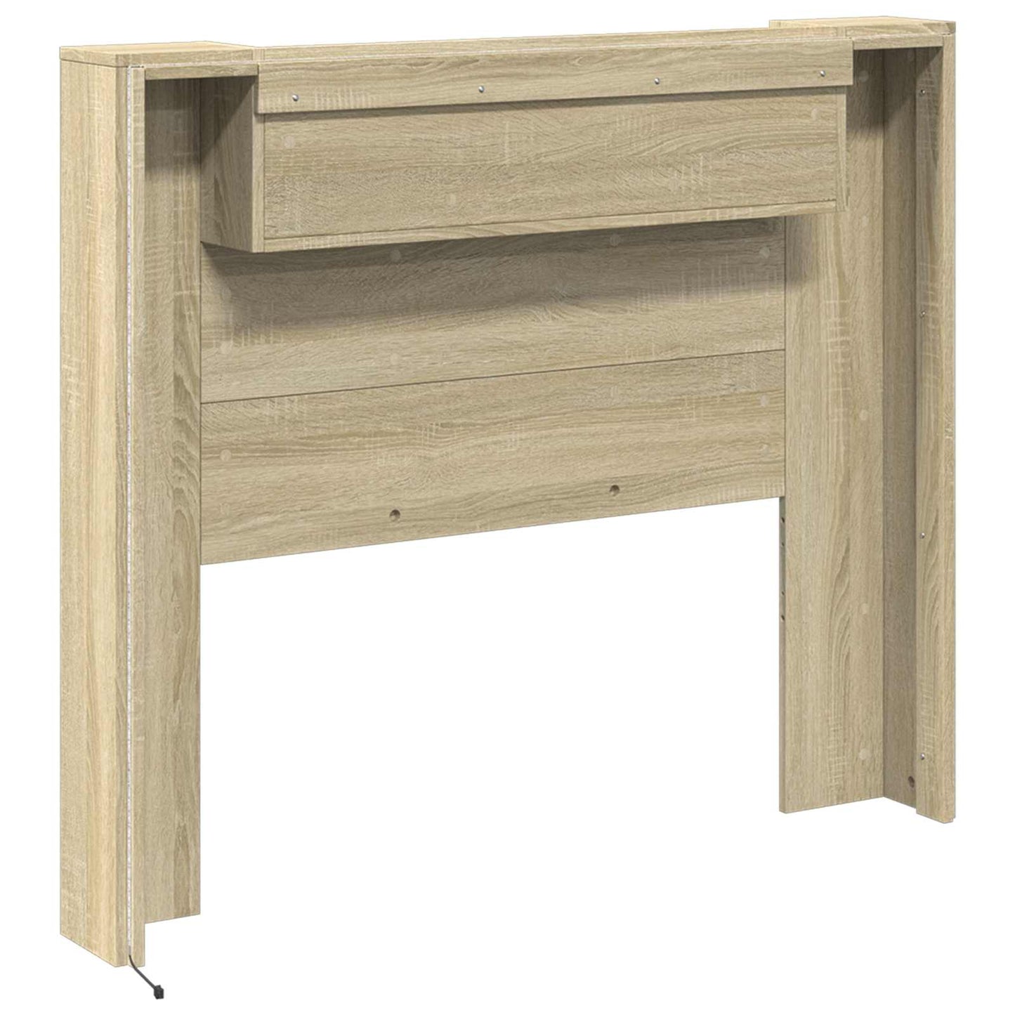Hodegavlskap med LED med hylle Sonoma 120 x 16,5 x 103,5 cm