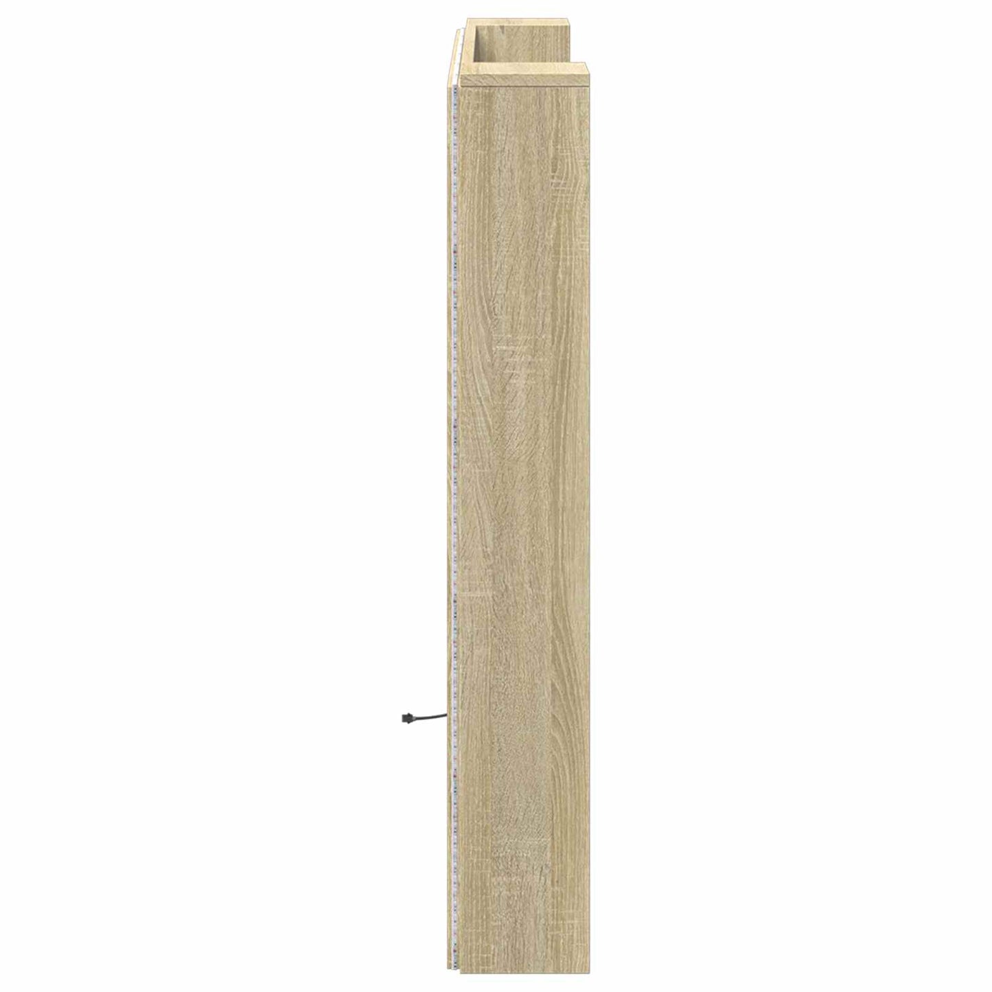 Hodegavlskap med LED med hylle Sonoma 120 x 16,5 x 103,5 cm
