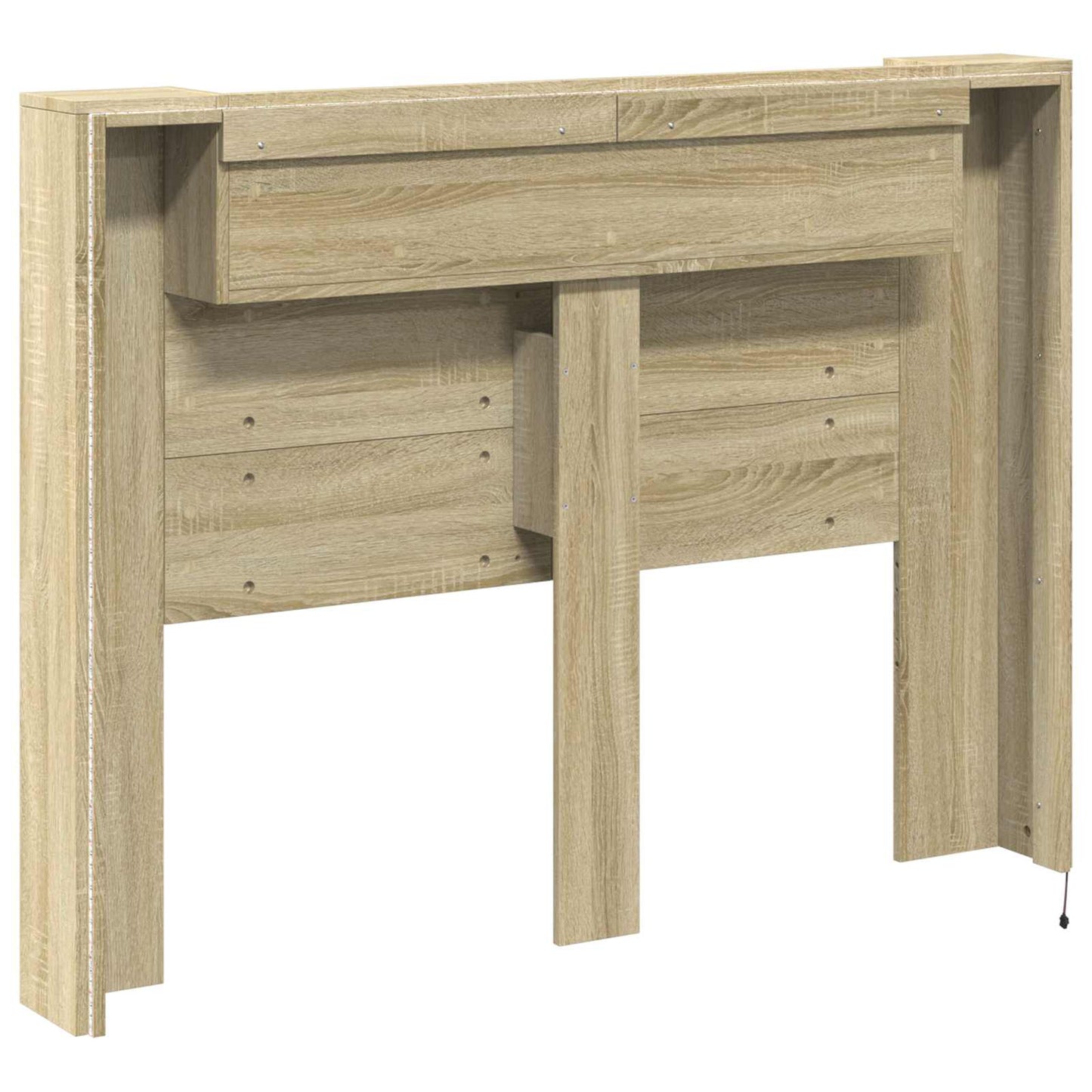 Hodegavlskap med LED med hylle Sonoma 140 x 16,5 x 103,5 cm