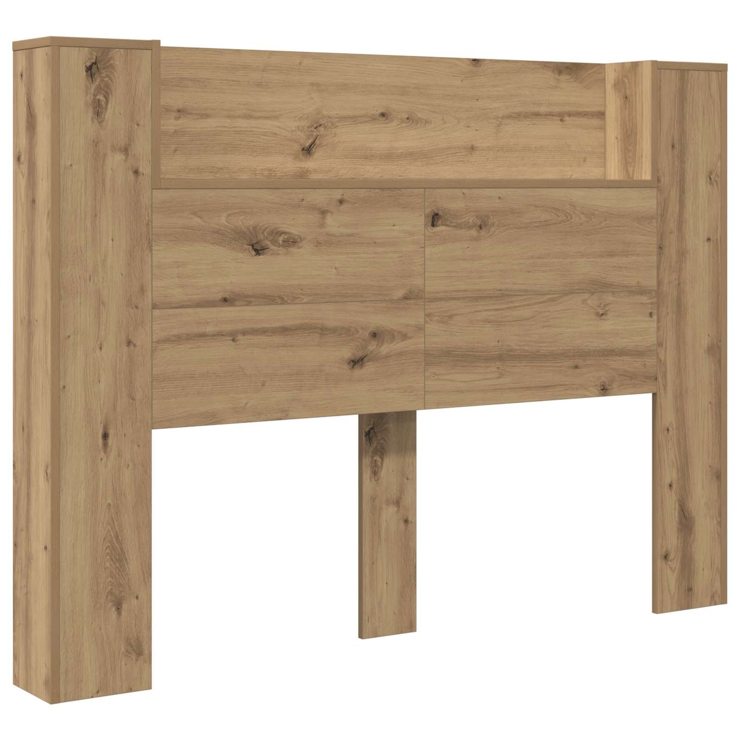 Hodegavlskap med LED Artisan Eik 140 x 16,5 x 103,5 cm vidaXL