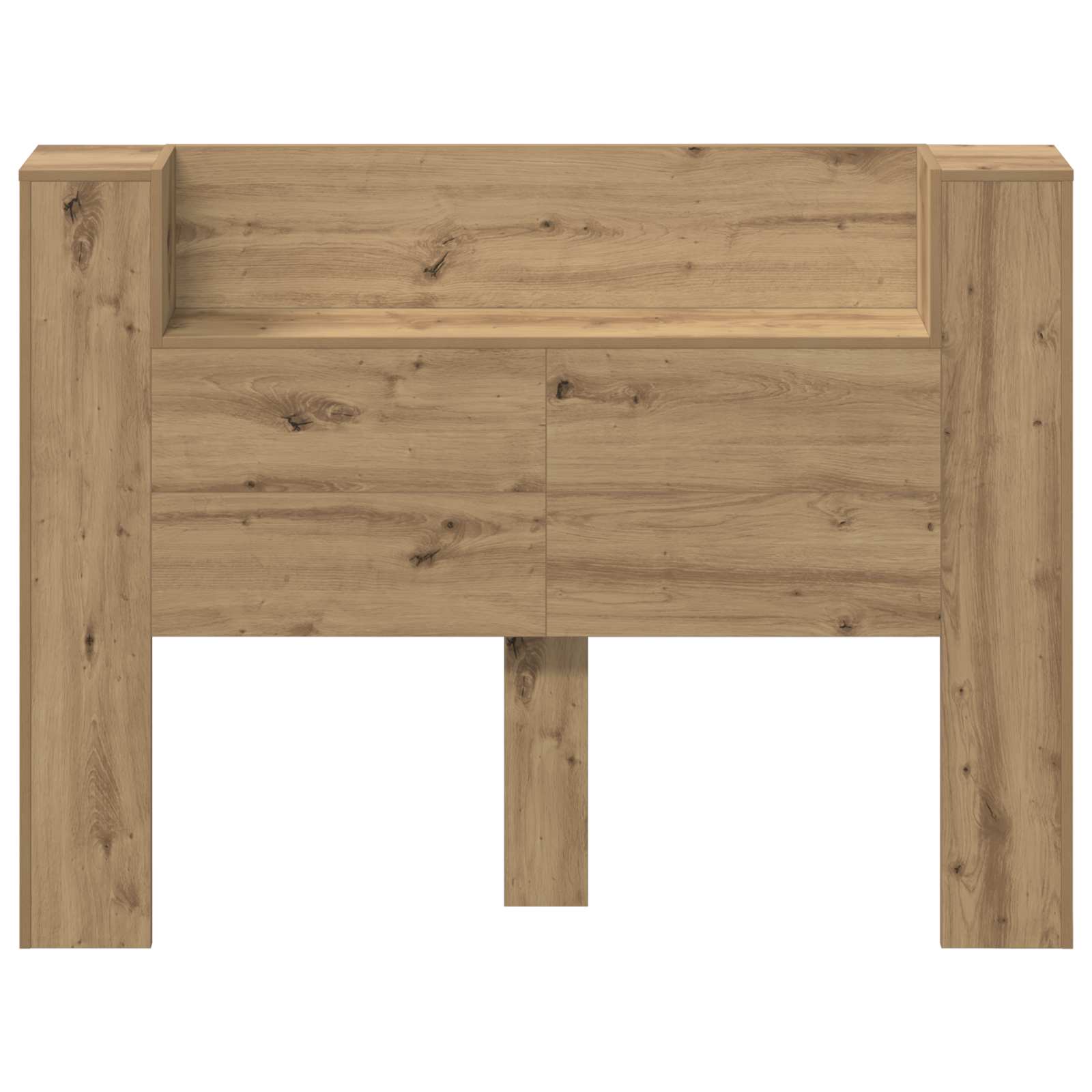 Hodegavlskap med LED Artisan Eik 140 x 16,5 x 103,5 cm vidaXL