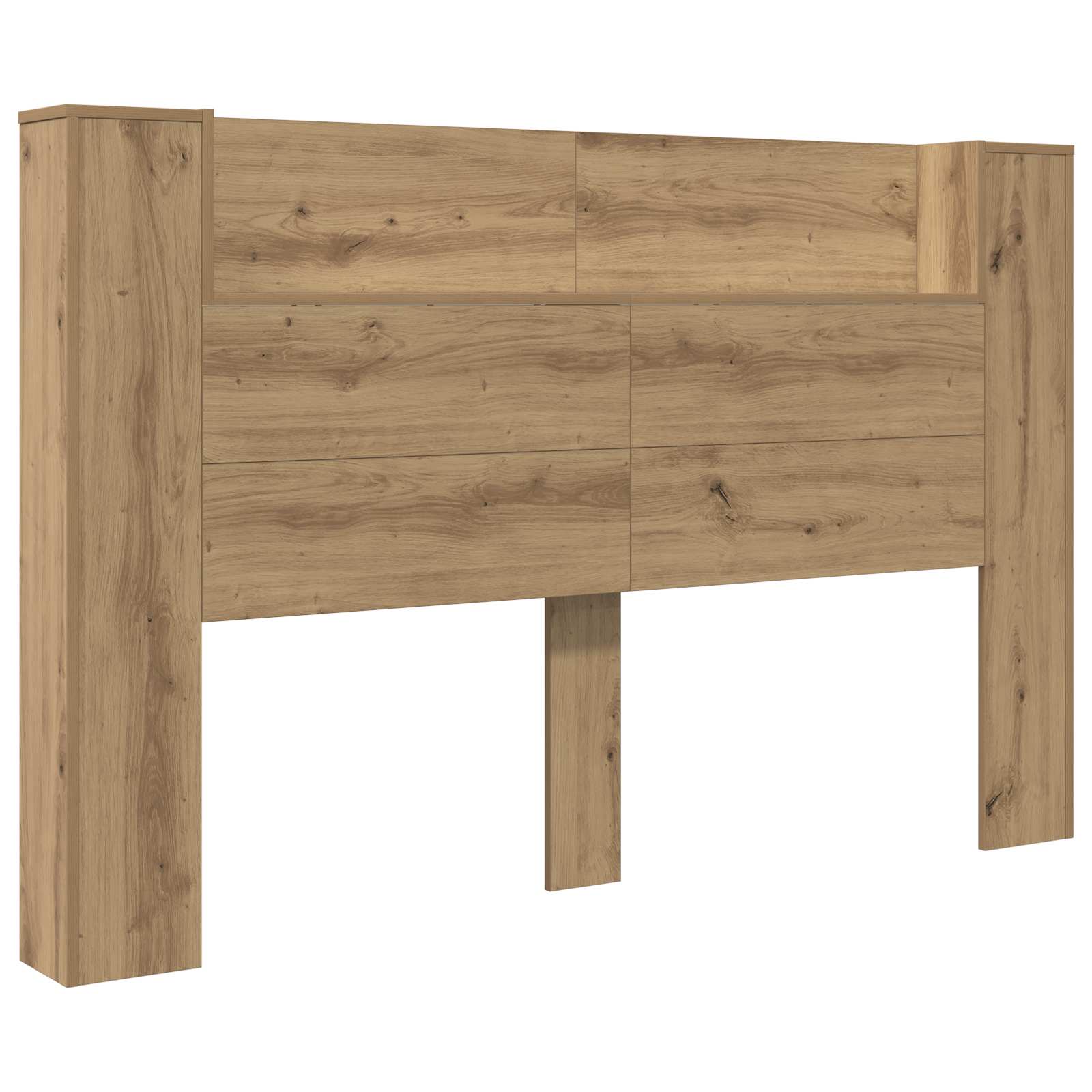 Hodegavlskap med LED Artisan Eik 160 x 16,5 x 103,5 cm vidaXL