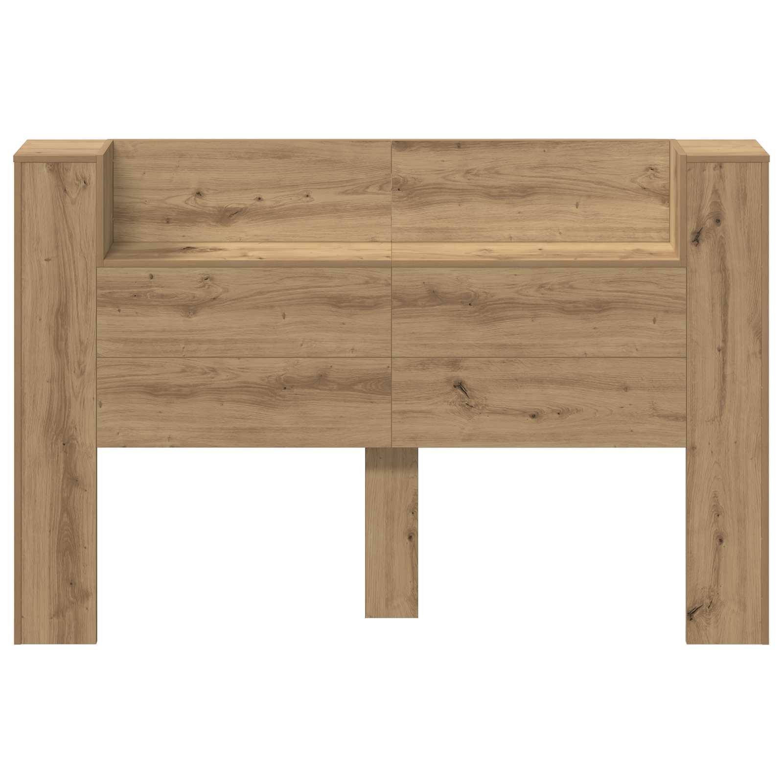 Hodegavlskap med LED Artisan Eik 160 x 16,5 x 103,5 cm vidaXL