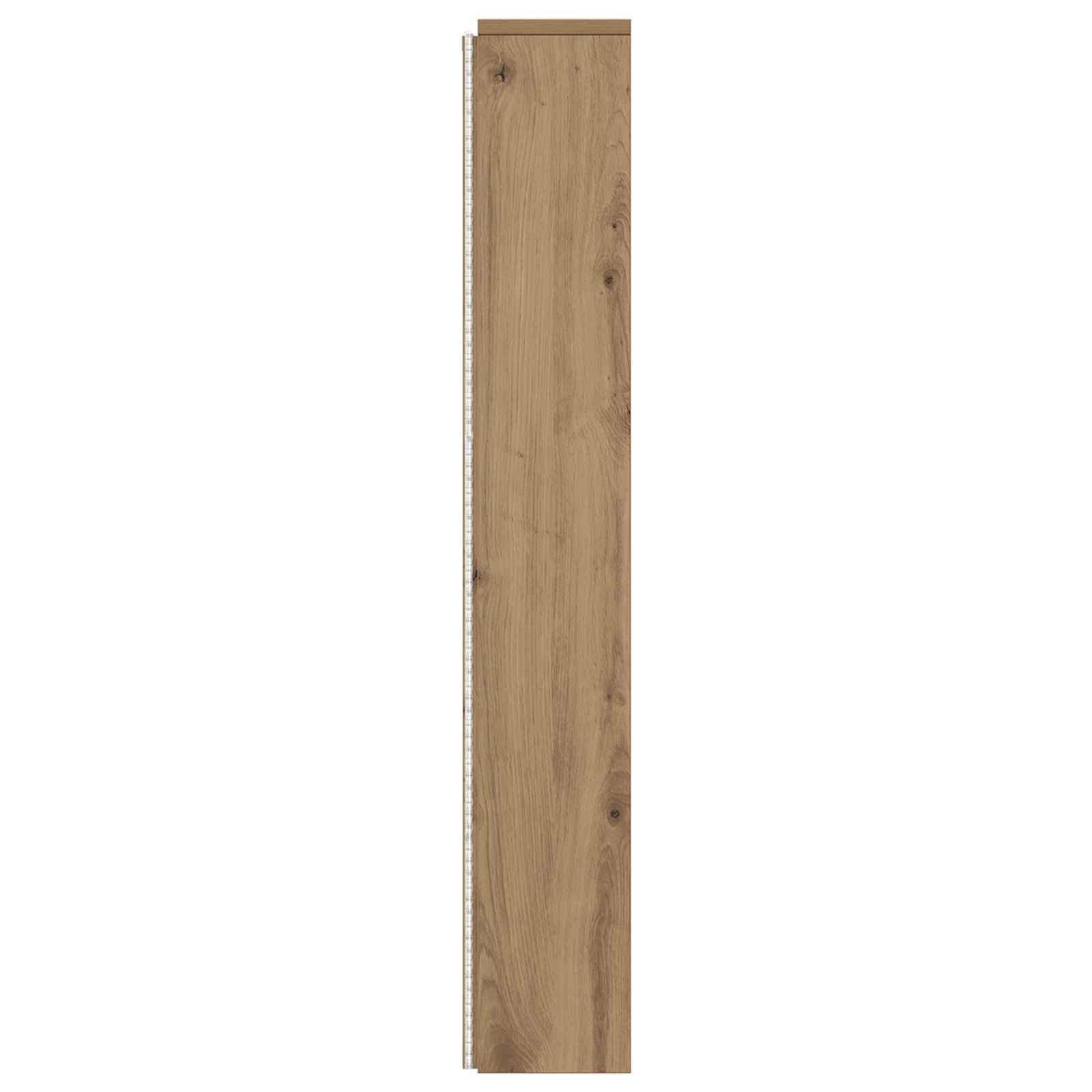 Hodegavlskap med LED Artisan Eik 160 x 16,5 x 103,5 cm vidaXL
