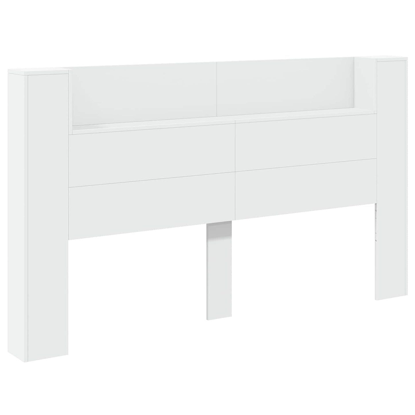 Hodegavlskap med LED Hvit 180 x 16,5 x 103,5 cm Konstruert tre