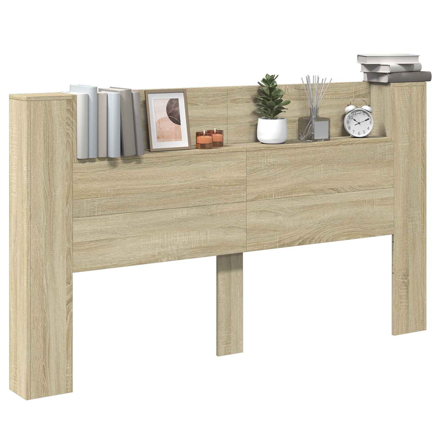 Hodegavlskap med LED med hylle Sonoma 180 x 16,5 x 103,5 cm