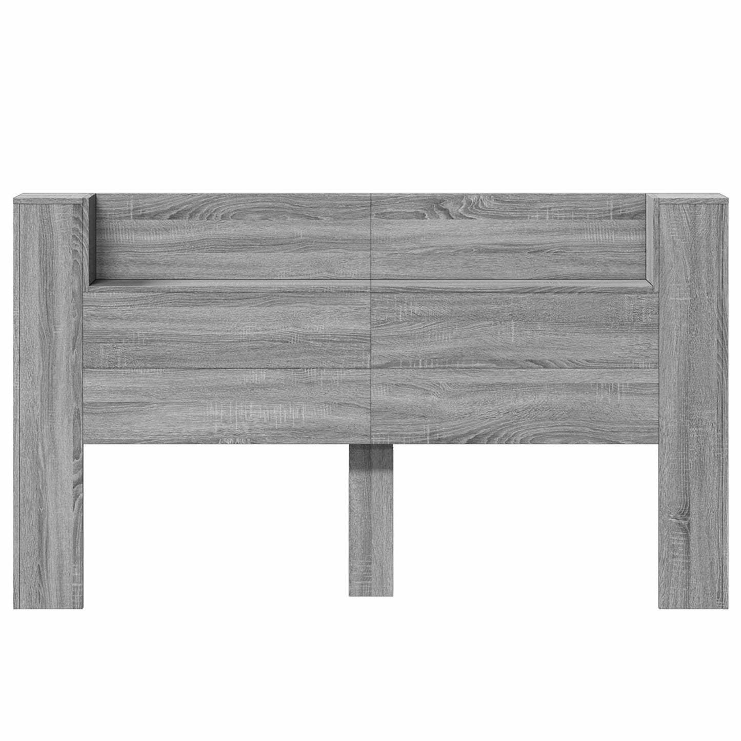 Hodegavlskap med LED med hylle Grå Sonoma 180 x 16,5 x 103,5 cm