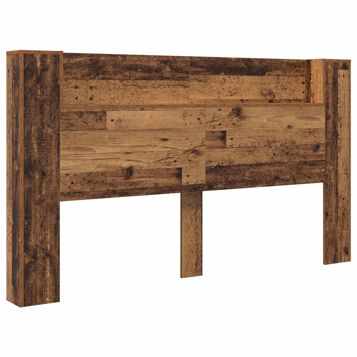 Hodegavlskap med LED Gammelt tre 180 x 16,5 x 103,5 cm