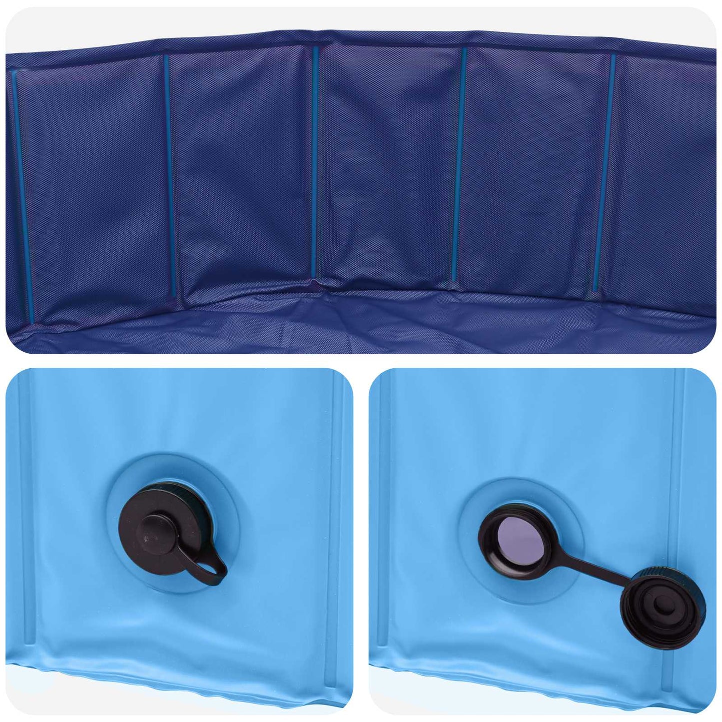 Barnas Svømmebasseng Blå Ø300 x 38 cm Tykk PVC og Ingeniørtre