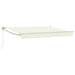 Uttrekkbar markise Krem 3,5 x 2 m 100% polyester og aluminium