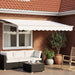 Markise Hvit 3 x 2 m Polyester og Metall