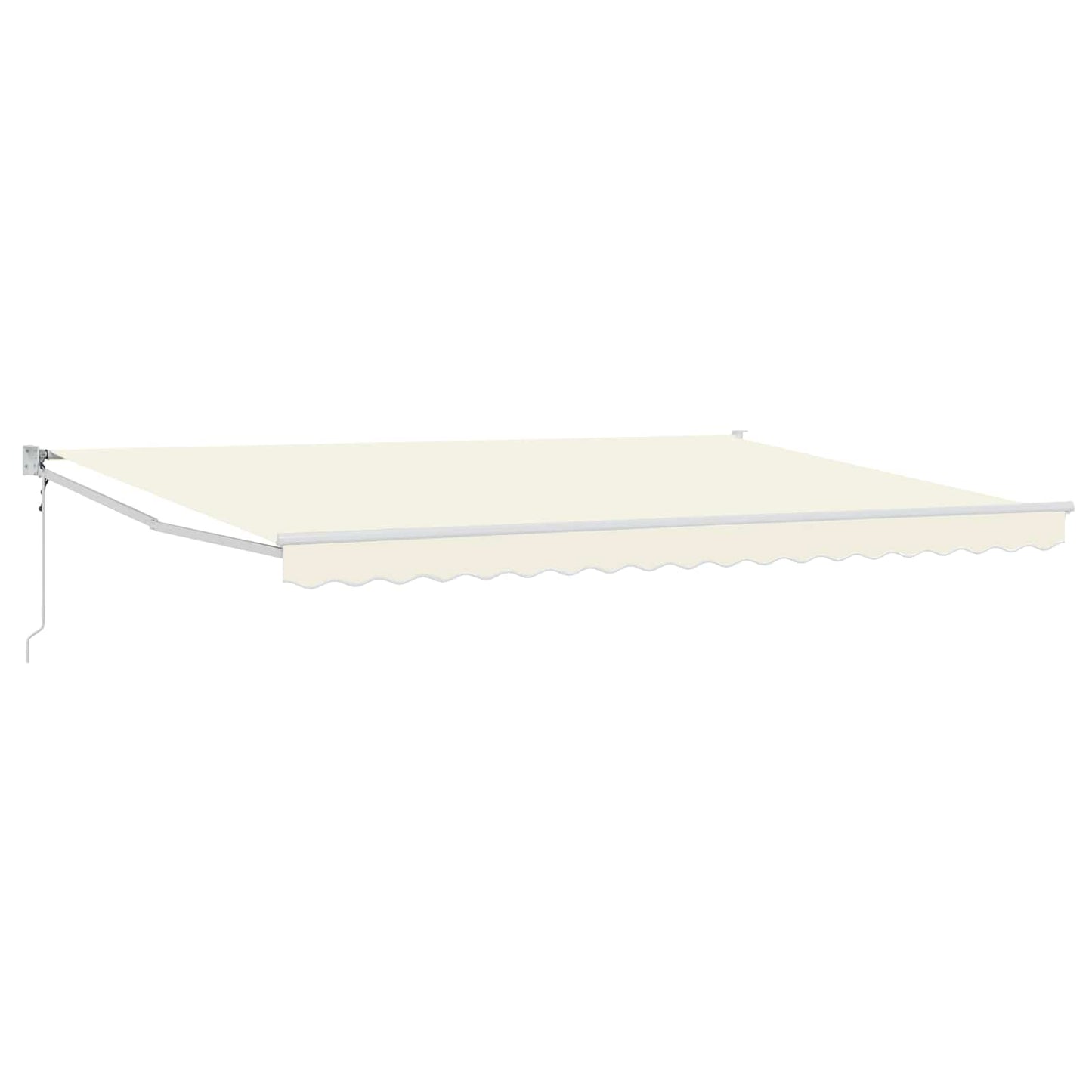 Uttrekkbar markise Krem 4 x 2 m Polyester og Metall