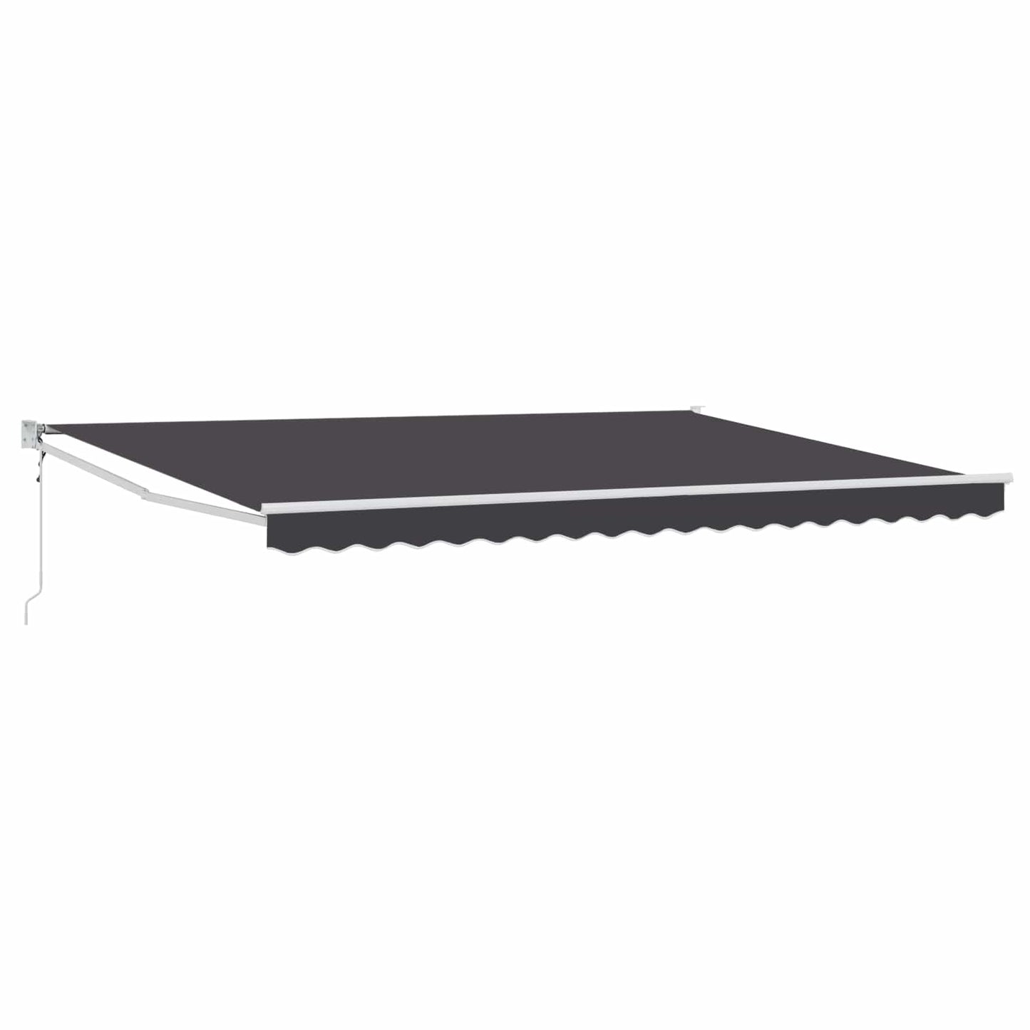 Uttrekkbar markise Antrasitt 4 x 2 m Polyester og Metall