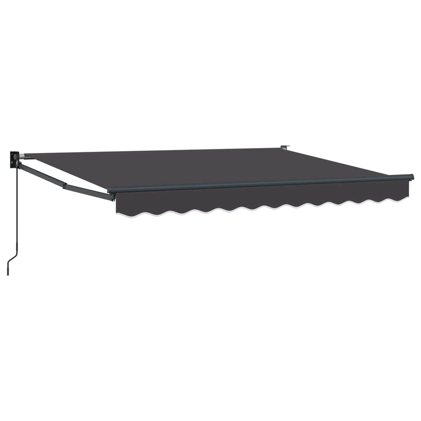 Uttrekkbar markise Antrasitt 2,5 x 2 m