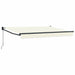 Uttrekkbar markise Krem 3 x 2 m 100% polyester og aluminium