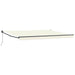 Uttrekkbar markise Krem 4 x 2 m 100% polyester og aluminium