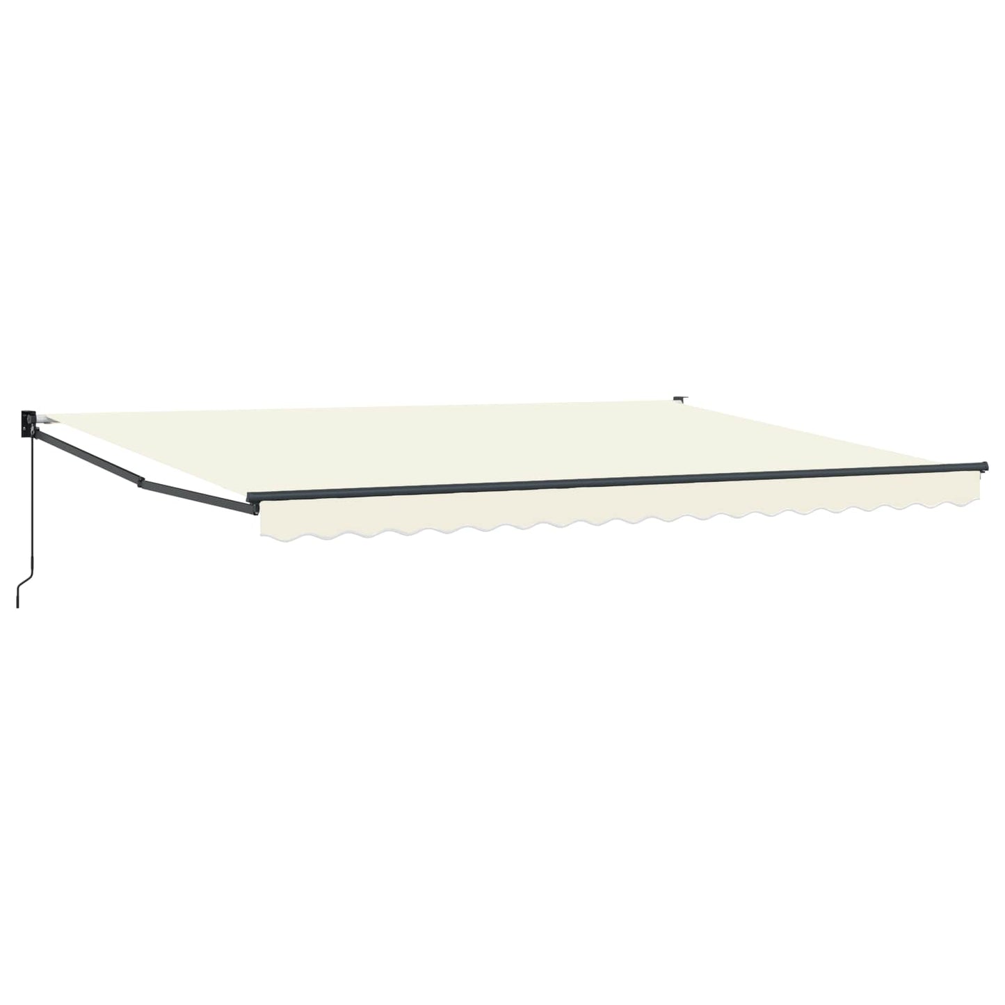 Uttrekkbar markise Krem 4 x 2 m 100% polyester og aluminium
