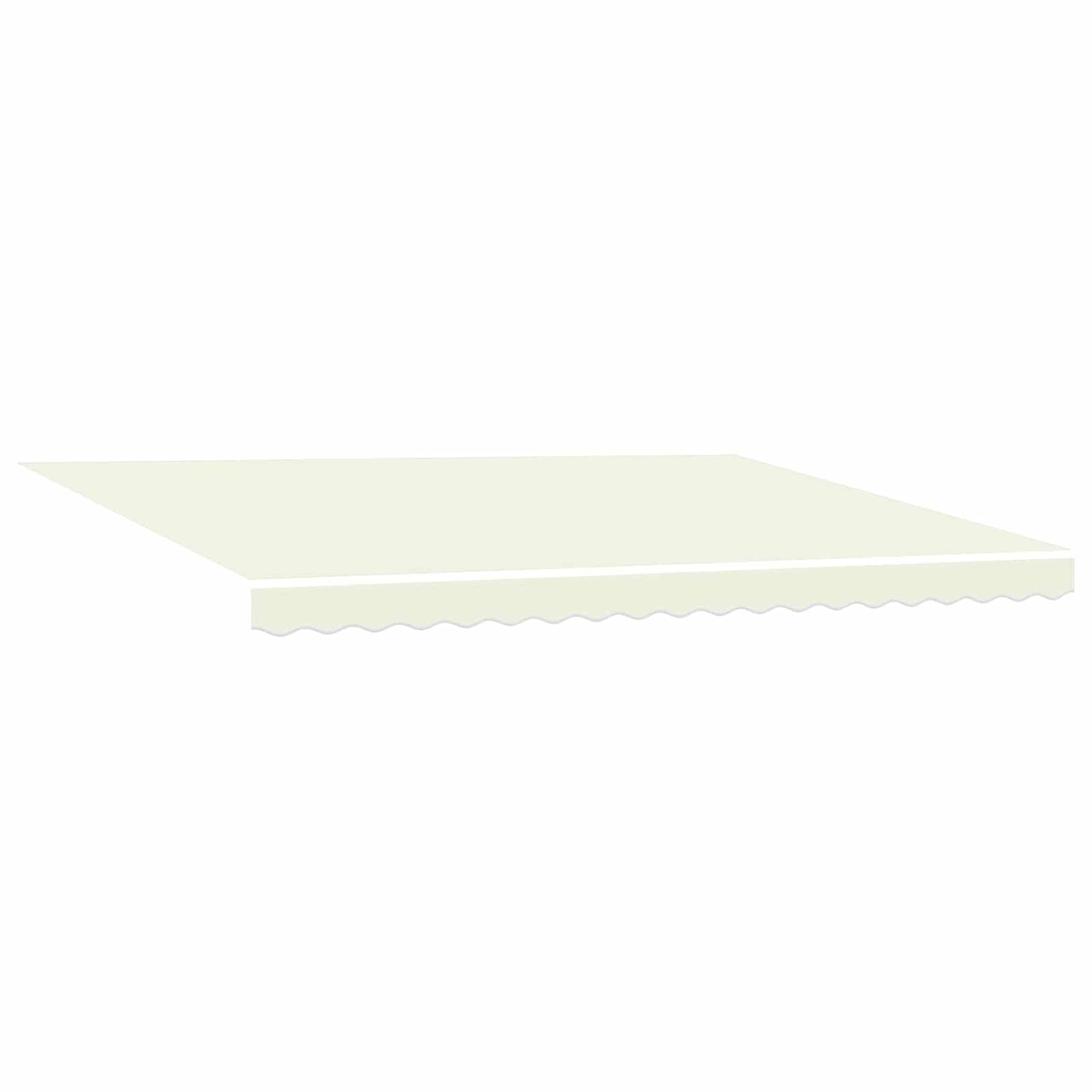 Uttrekkbar markise Krem 4 x 2 m 100% polyester og aluminium