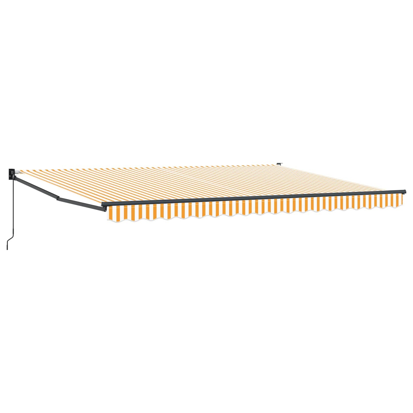 Uttrekkbar markise Gul og hvit 4 x 2 m