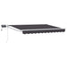 Manuell utvidbar markise med LED-lamper 2,5 x 2 m