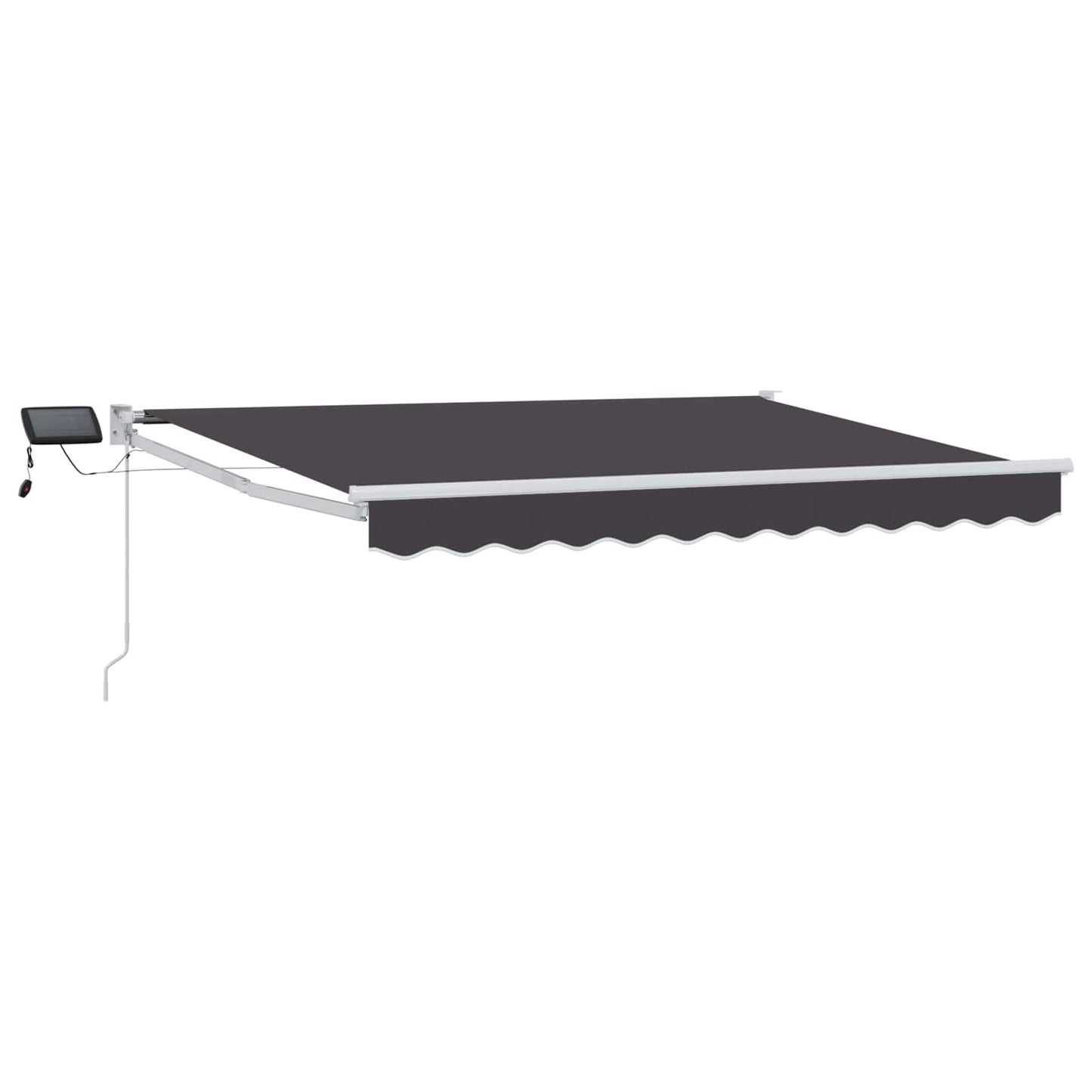 Manuell utvidbar markise med LED-lamper 2,5 x 2 m