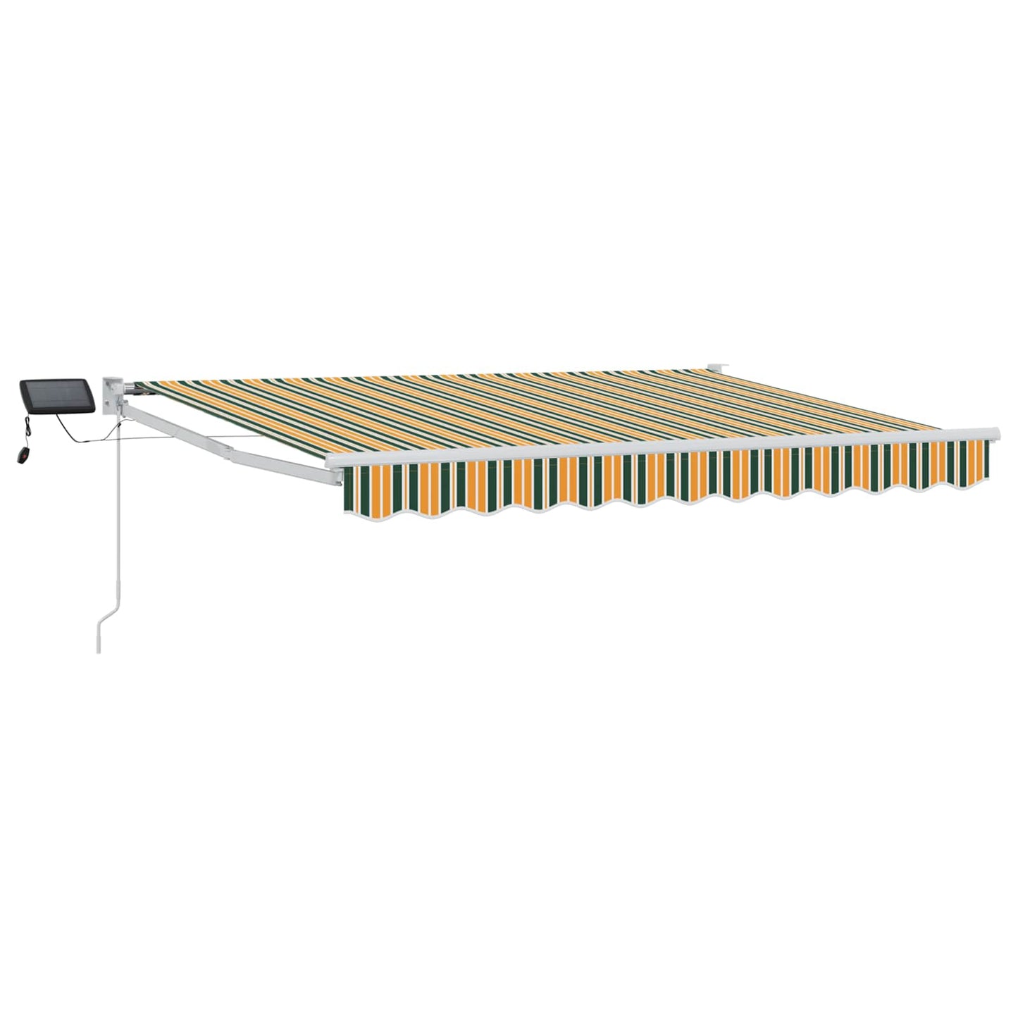Manuell utvidbar markise med LED-lamper 2,5 x 2 m