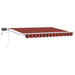 Manuell utvidbar markise med LED-lamper 3 x 2,5 m