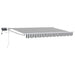 Manuell utvidbar markise med LED-lamper 3 x 2,5 m