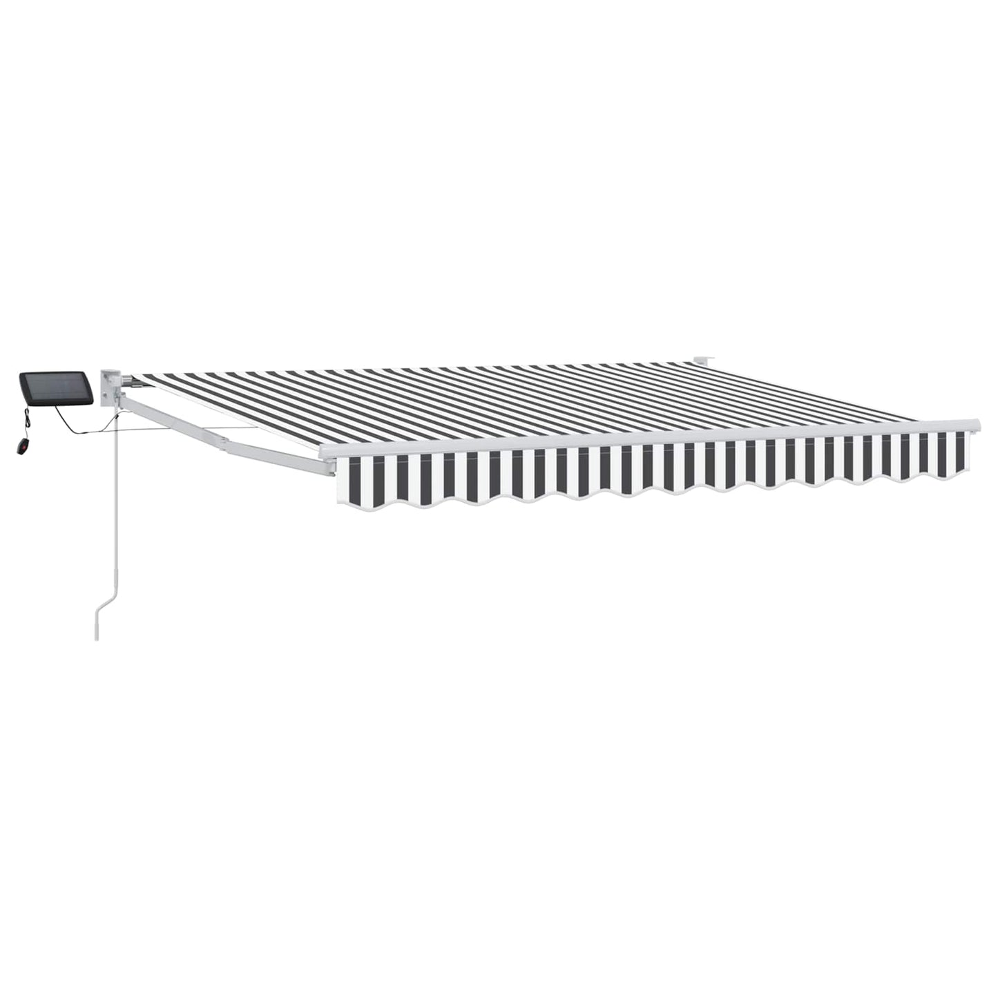 Manuell utvidbar markise med LED-lamper 3 x 2,5 m