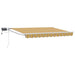 Manuell utvidbar markise med LED-lamper 3 x 2,5 m
