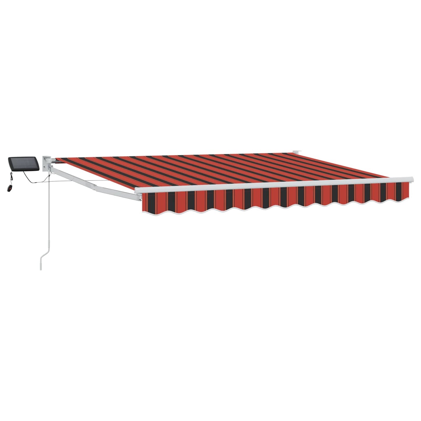 Manuell utvidbar markise med LED-lamper 3,5 x 2,5 m