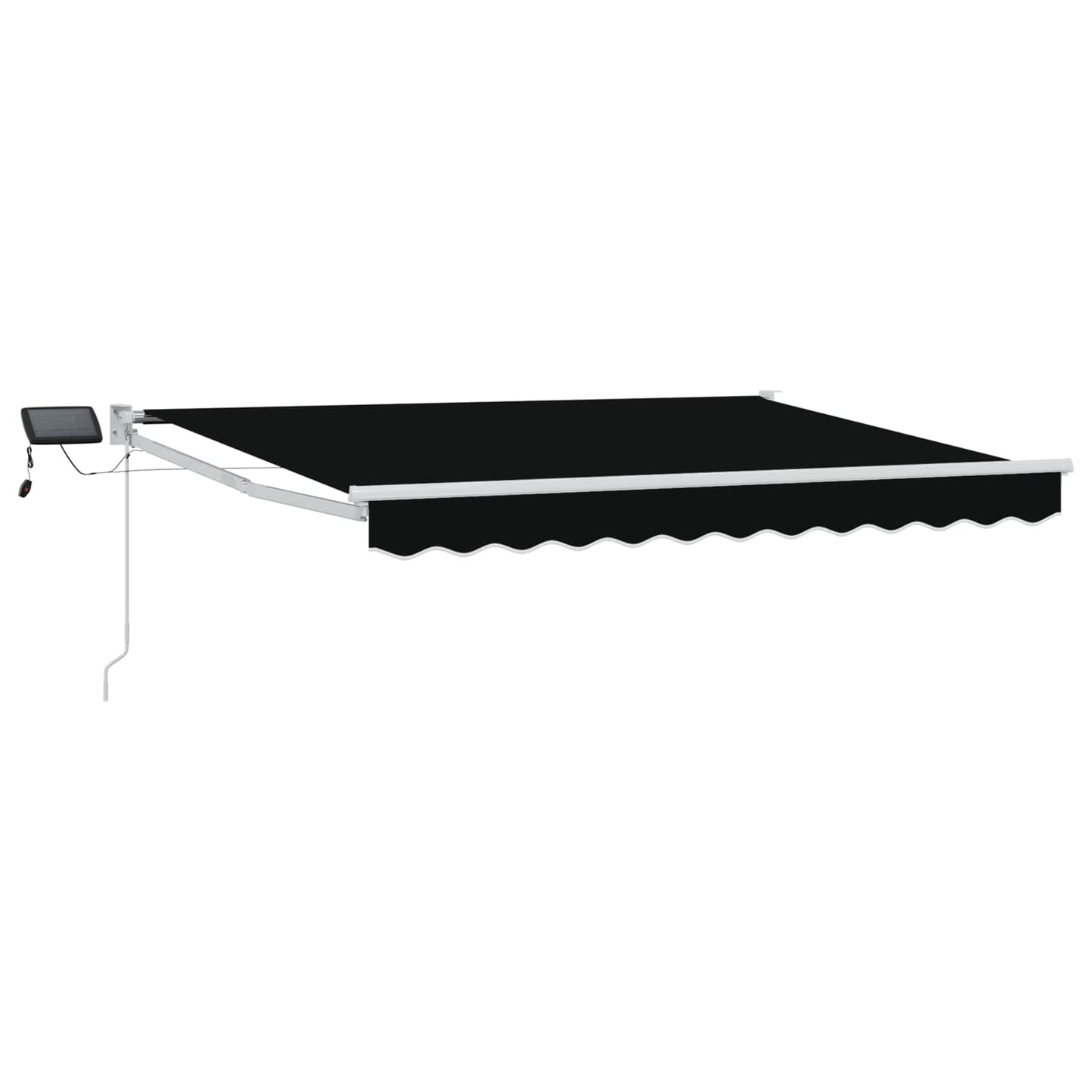 Manuell utvidbar markise med LED-lamper 3,5 x 2,5 m