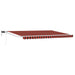 Manuell utvidbar markise med LED-lamper 4 × 3 m