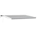 Manuell utvidbar markise med LED-lamper 4 × 3 m