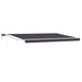 Manuell utvidbar markise med LED-lamper 4,5 × 3 m