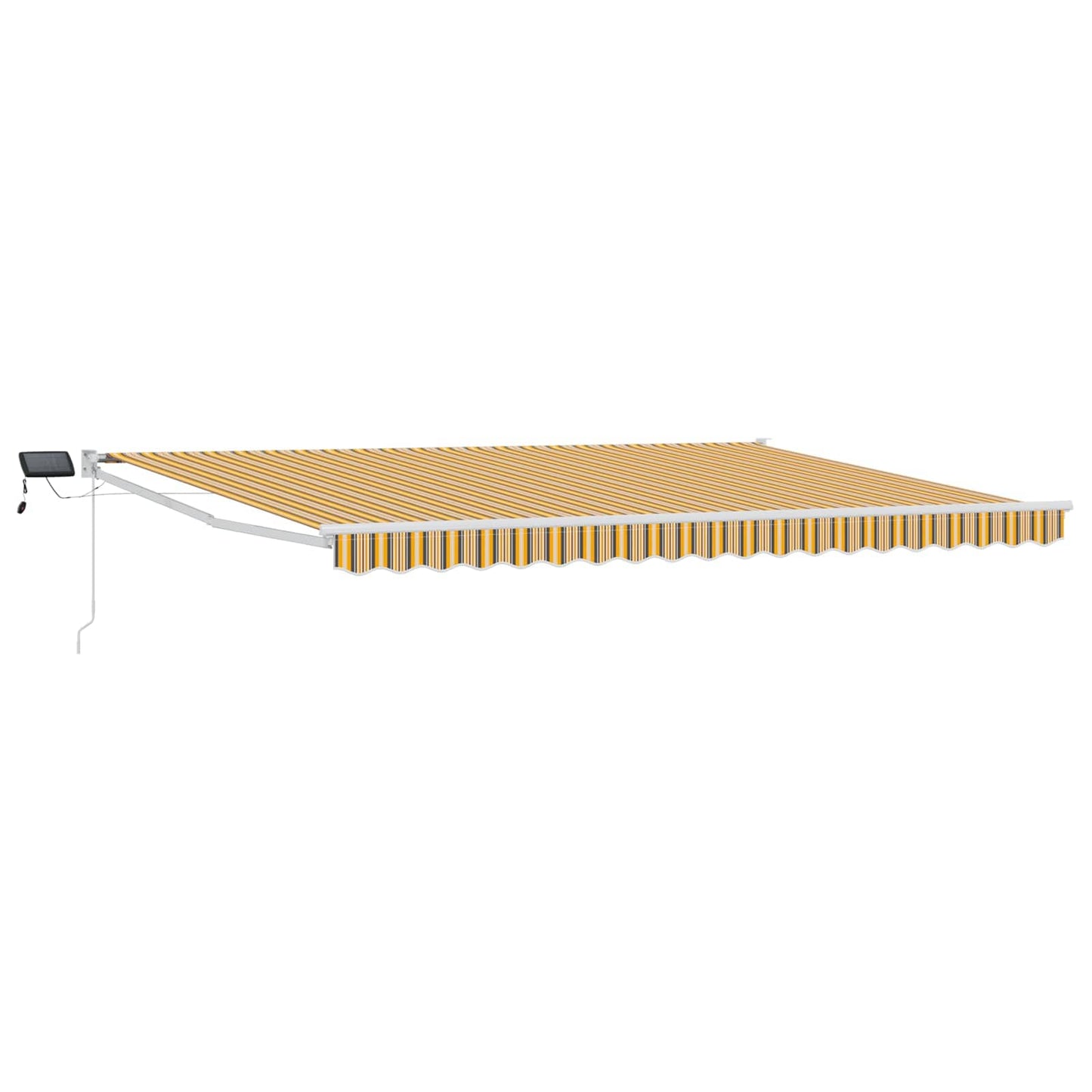 Manuell utvidbar markise med LED-lamper 5 x 3 m
