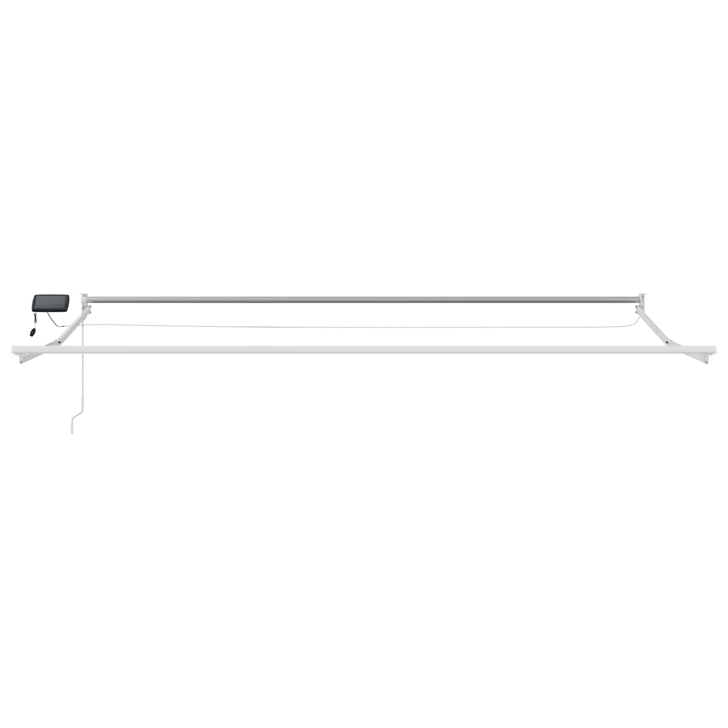 Manuell utvidbar markise med LED-lamper 5 x 3 m