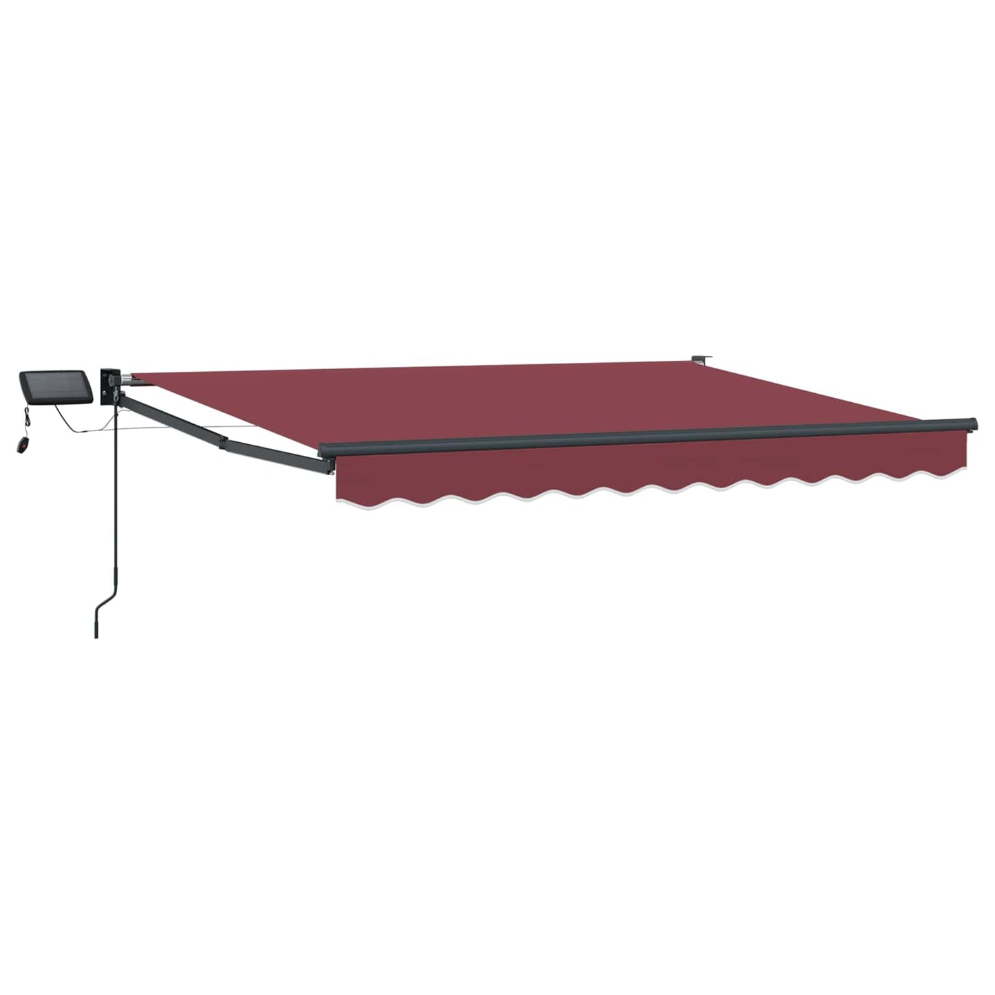 Manuell utvidbar markise med LED-lamper 2,5 x 2 m