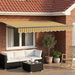 Manuell utvidbar markise med LED-lamper 2,5 x 2 m