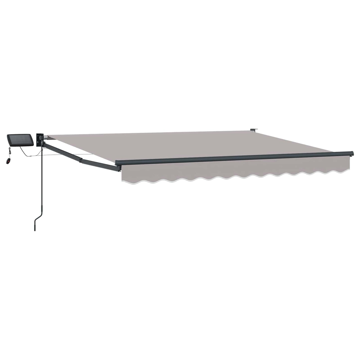Manuell utvidbar markise med LED-lamper 2,5 x 2 m