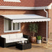 Manuell utvidbar markise med LED-lamper 3 x 2 m