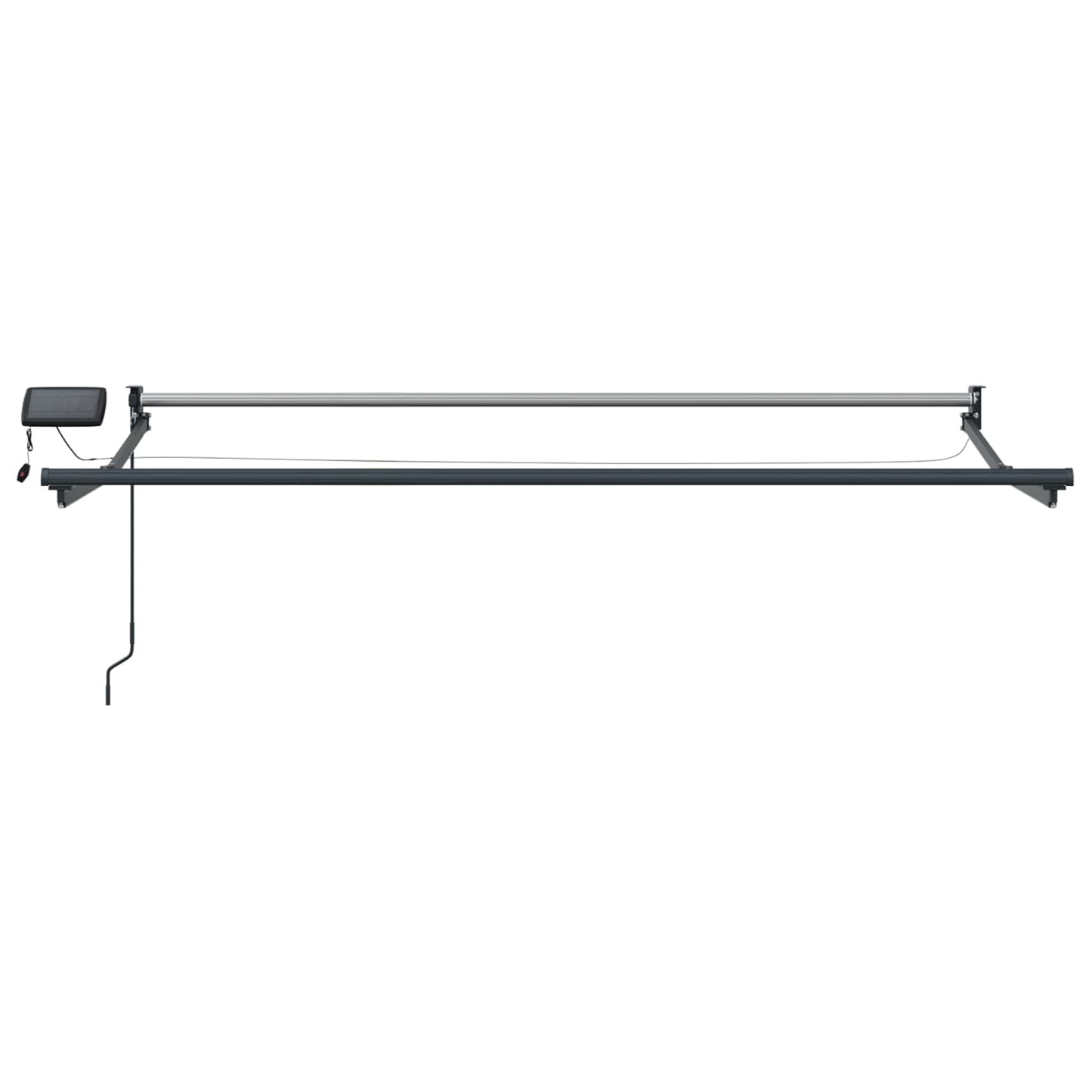 Manuell utvidbar markise med LED-lamper 3,5 x 2 m