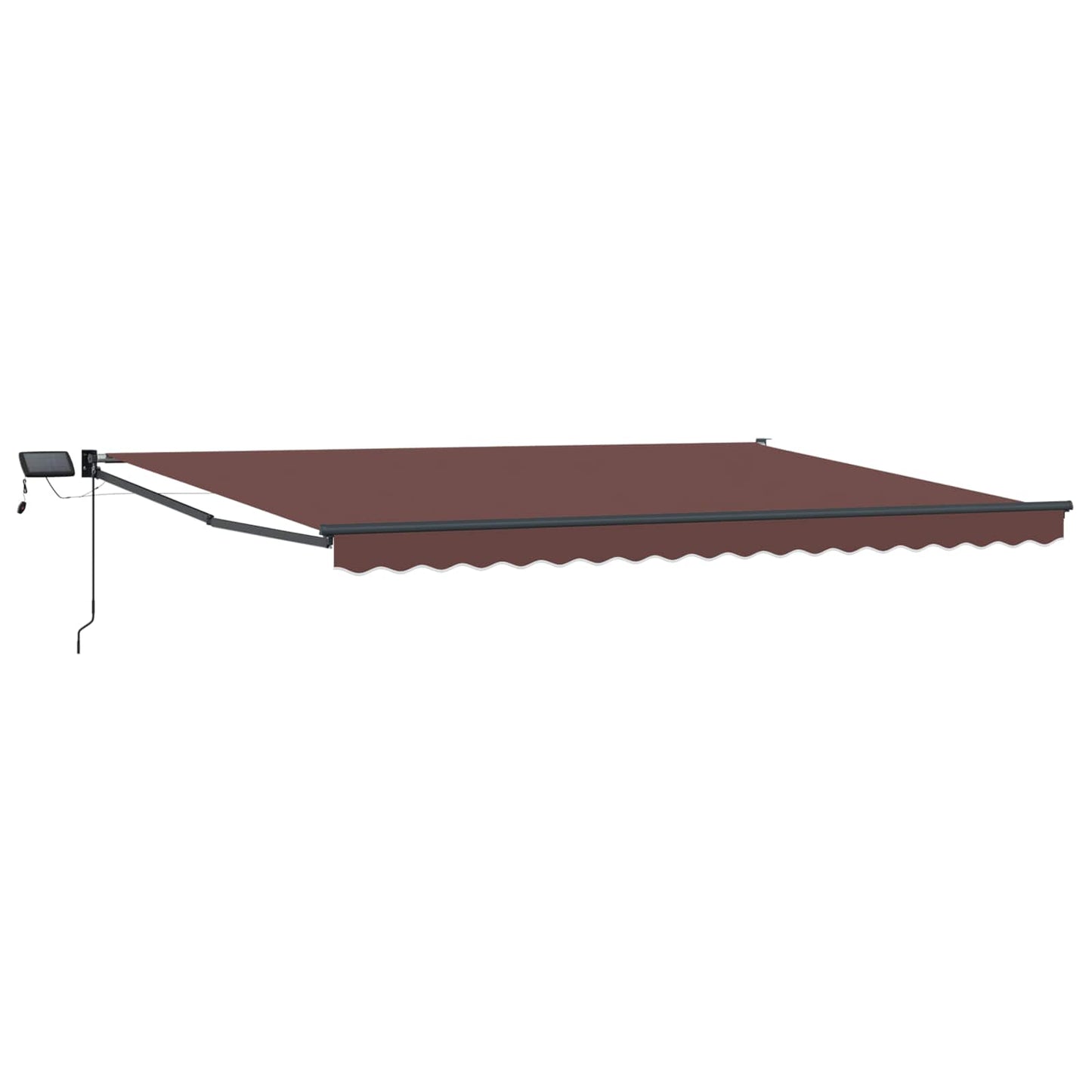 Manuell utvidbar markise med LED-lamper 4 x 2 m