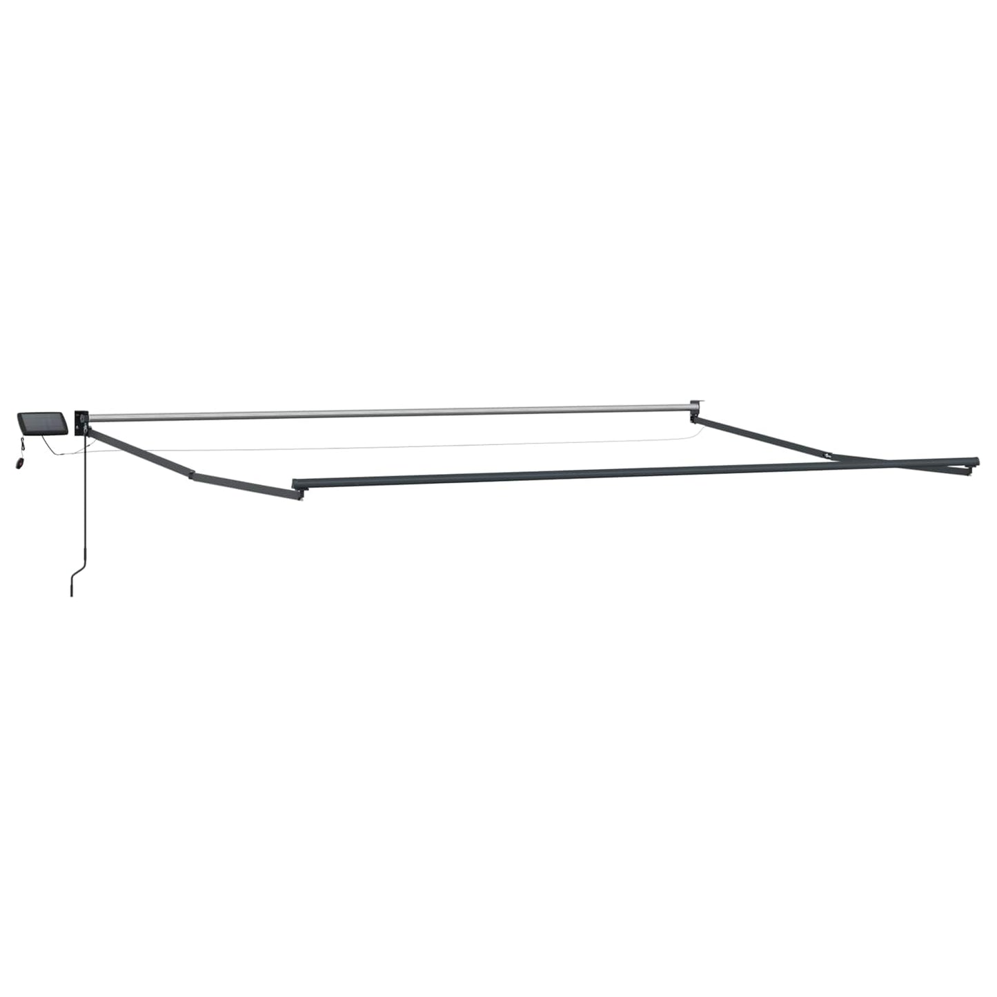 Manuell utvidbar markise med LED-lamper 4 x 2 m